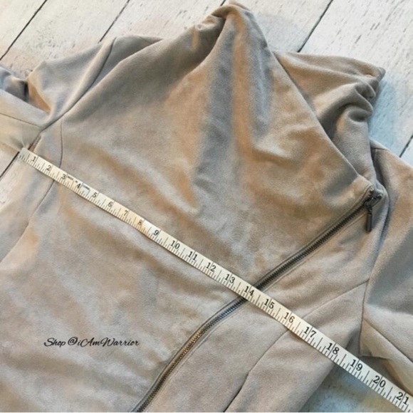 H by Halston vegan faux suede moto jacket *shop@iamwarrior - Picture 5 of 8